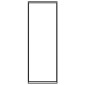 vidaXL Ραφιέρα Καυσόξυλων Ματ Μαύρο 110x28x312 εκ. Ατσάλι