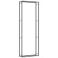 vidaXL Ραφιέρα Καυσόξυλων Ματ Μαύρο 110x28x312 εκ. Ατσάλι