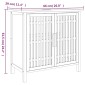 vidaXL Έπιπλο Νιπτήρα Μπάνιου 66x29x61,5 εκ. από Μασίφ Ξύλο Καρυδιάς