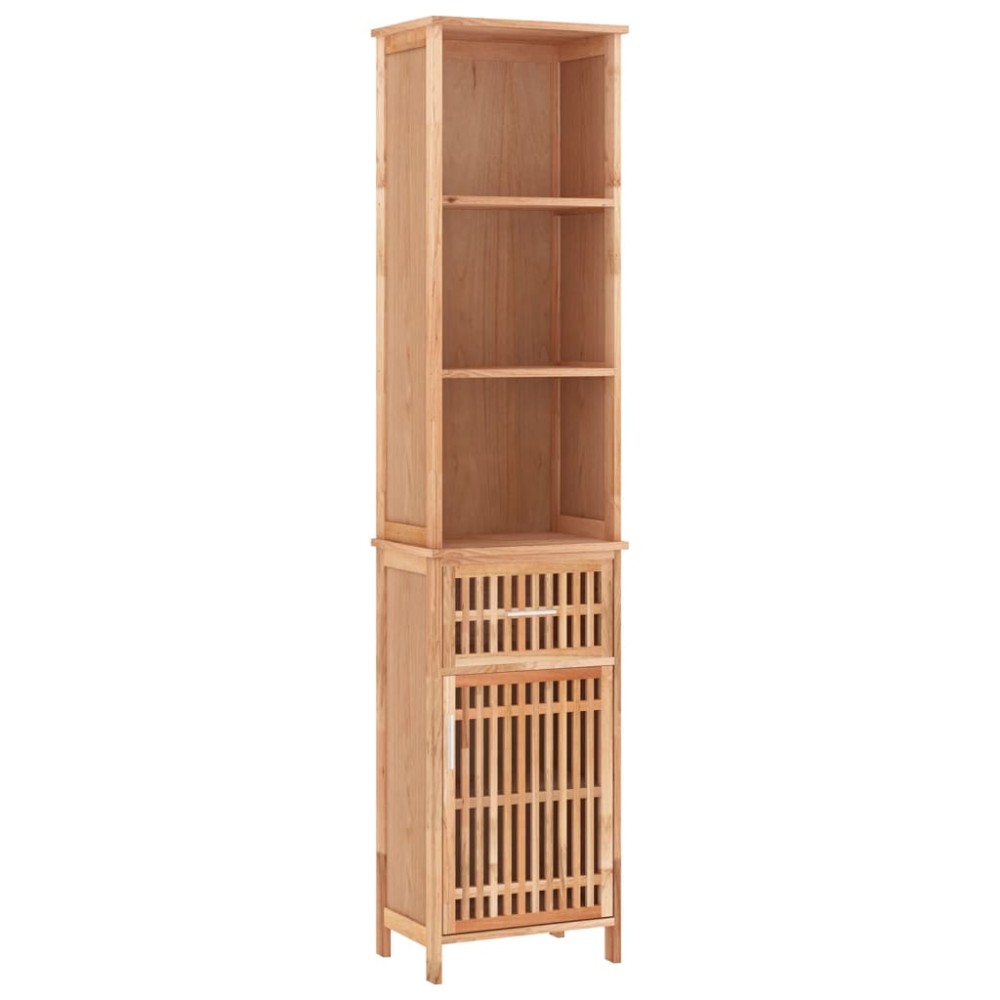 vidaXL Ντουλάπι Μπάνιου 42 x 29 x 182 εκ. από Μασίφ Ξύλο Καρυδιάς