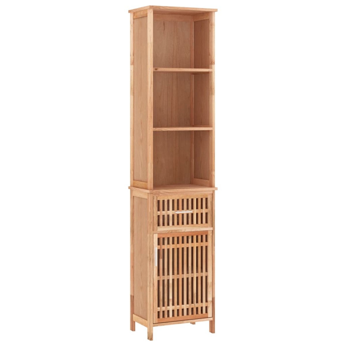 vidaXL Ντουλάπι Μπάνιου 42 x 29 x 182 εκ. από Μασίφ Ξύλο Καρυδιάς