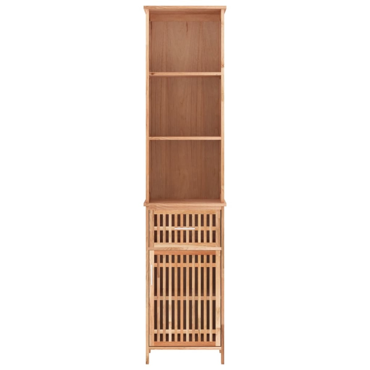 vidaXL Ντουλάπι Μπάνιου 42 x 29 x 182 εκ. από Μασίφ Ξύλο Καρυδιάς