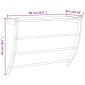 vidaXL Κρεμάστρα για Πετσέτες 60x25,5x49 εκ. από Μασίφ Ξύλο Καρυδιάς