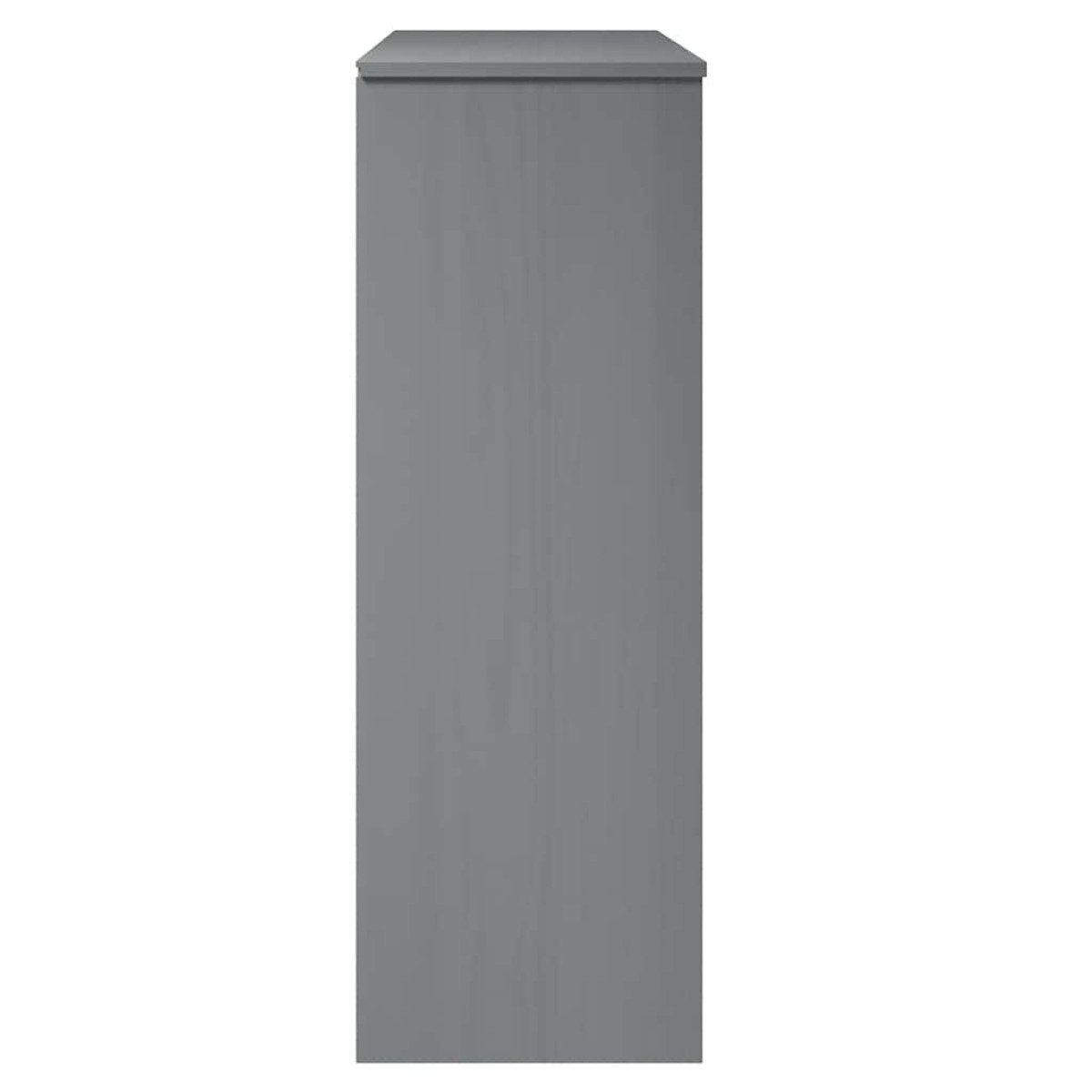 vidaXL Πάνω Μέρος Ντουλαπιού MOLDE Γκρι 90x35x100 εκ. Μασίφ Πεύκο