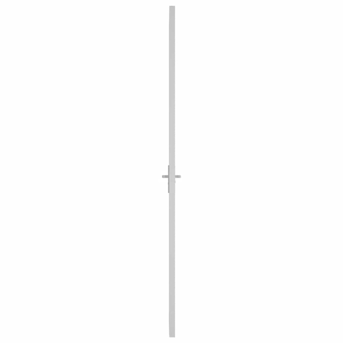vidaXL Εσωτερική Πόρτα 93x201,5 εκ. Λευκό ESG Γυαλί και Αλουμίνιο