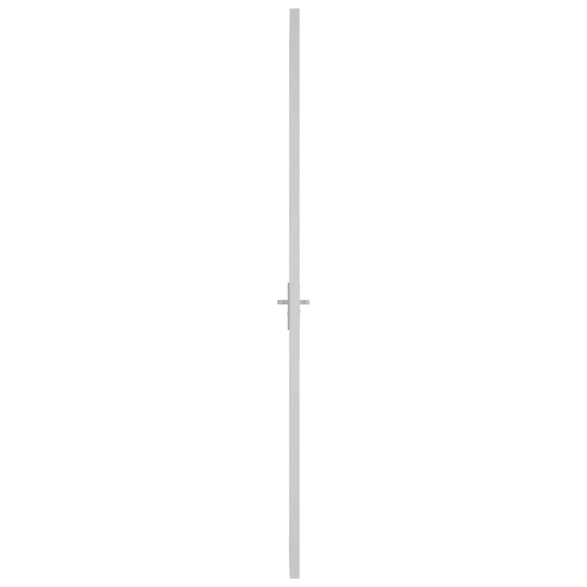 vidaXL Εσωτερική Πόρτα 76 x 201,5 εκ. Λευκό Ματ Γυαλί και Αλουμίνιο