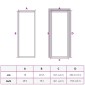 vidaXL Εσωτερική Πόρτα 76 x 201,5 εκ. Λευκό Ματ Γυαλί και Αλουμίνιο