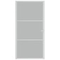 vidaXL Εσωτερική Πόρτα 102,5x201,5 εκ. Λευκή Ματ Γυαλί και Αλουμίνιο