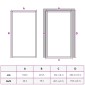 vidaXL Εσωτερική Πόρτα 102,5x201,5 εκ. Λευκή Ματ Γυαλί και Αλουμίνιο