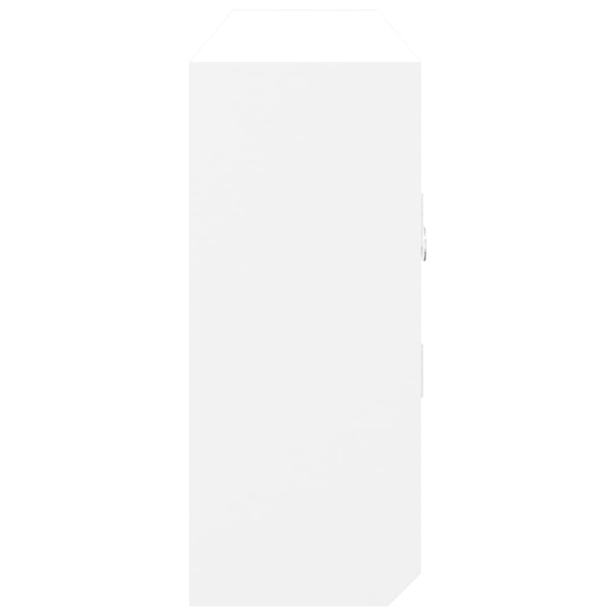 vidaXL Κλειδοθήκη Λευκή 40x8,5x20 εκ. από Επεξεργασμένο Ξύλο & Ατσάλι