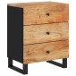 vidaXL Κομοδίνο 50 x 33 x 62 εκ. Μασίφ Ξύλο Ακακίας & Επεξ. Ξύλο