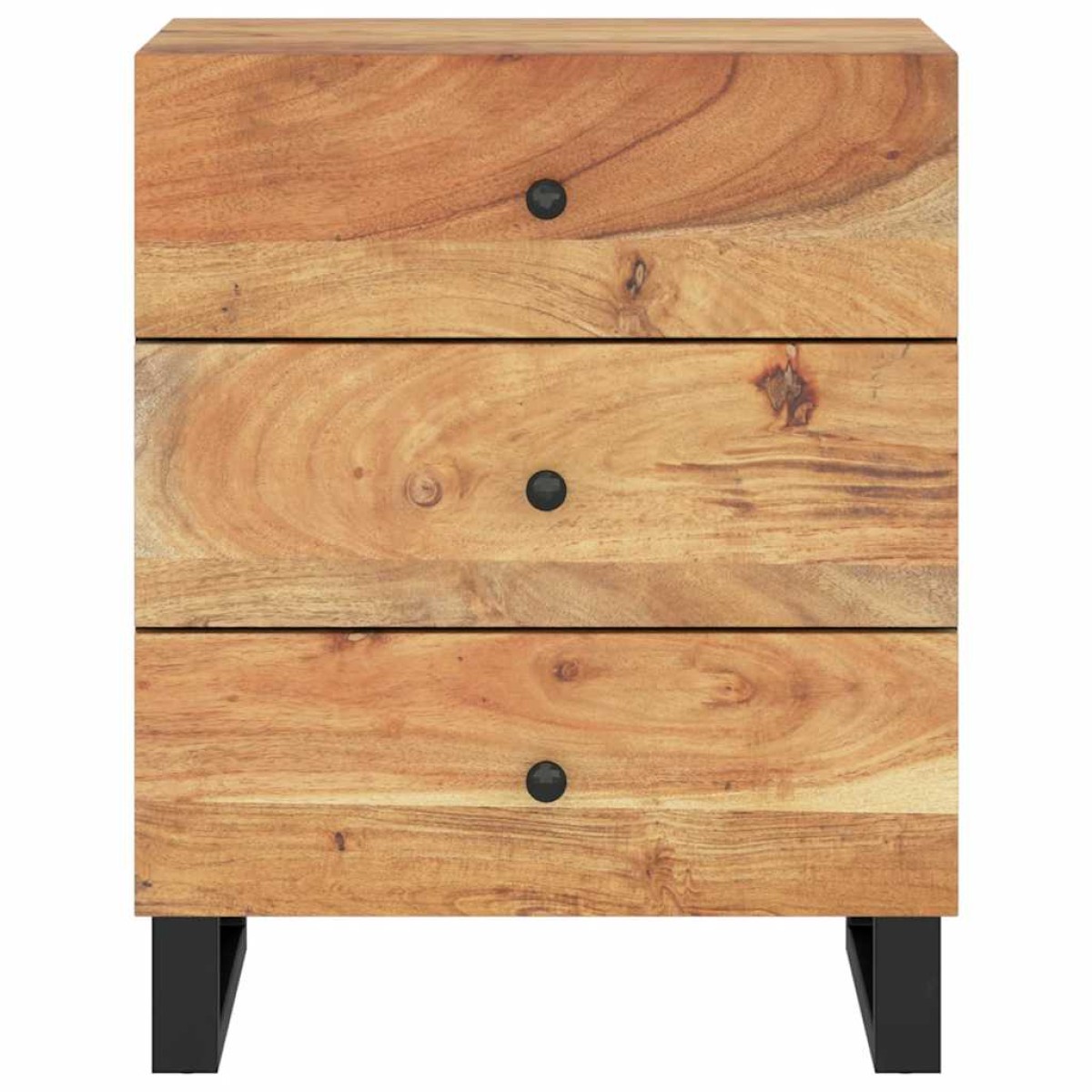 vidaXL Κομοδίνο 50 x 33 x 62 εκ. Μασίφ Ξύλο Ακακίας & Επεξ. Ξύλο