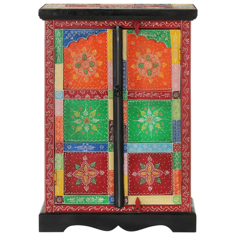 vidaXL Ντουλάπι με Πόρτες Χειροποίητο 53x30x75 εκ. Μασίφ Ξύλο Μάνγκο