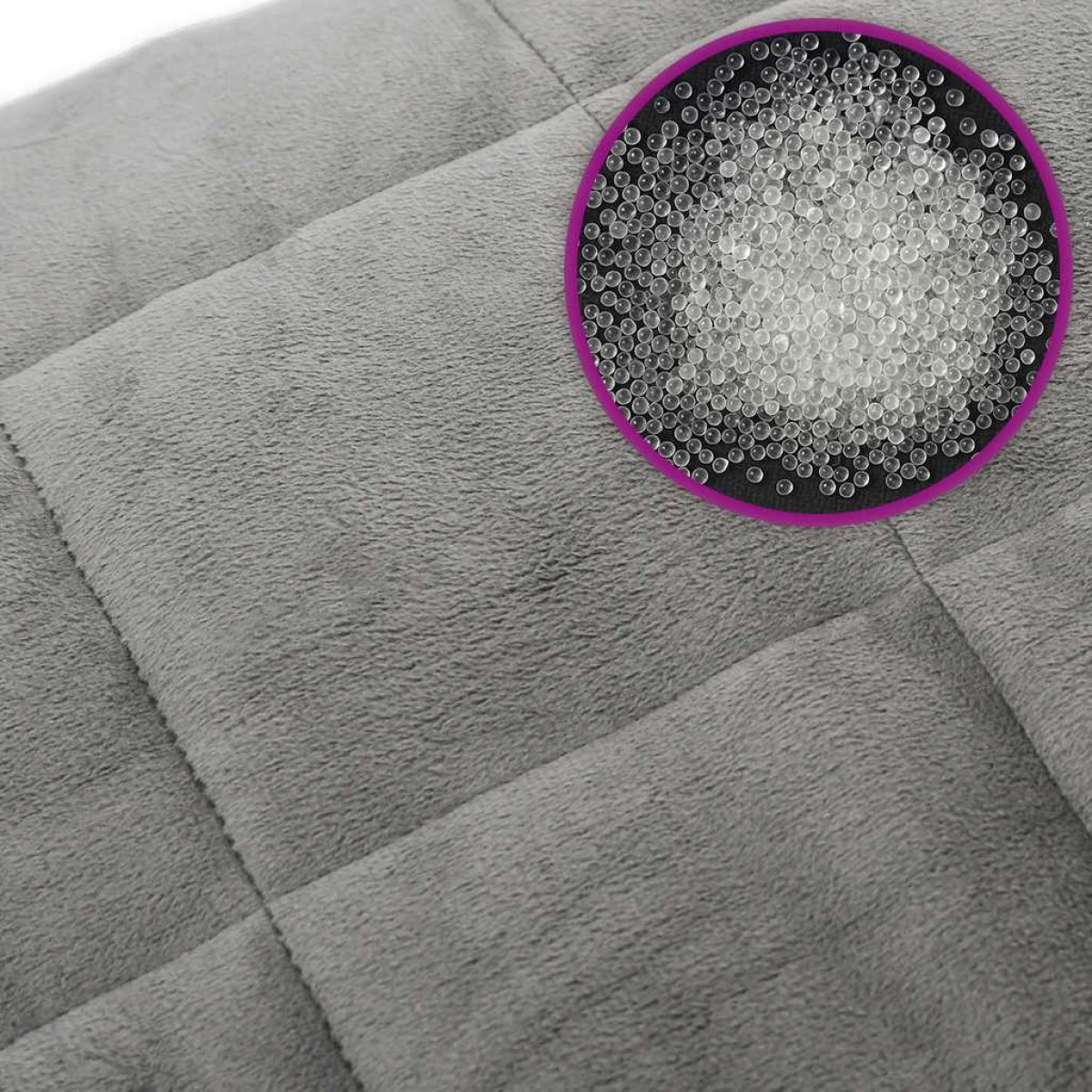 vidaXL Κουβέρτα Βαρύτητας Γκρι 120 x 180 εκ. 9 κ. Υφασμάτινη