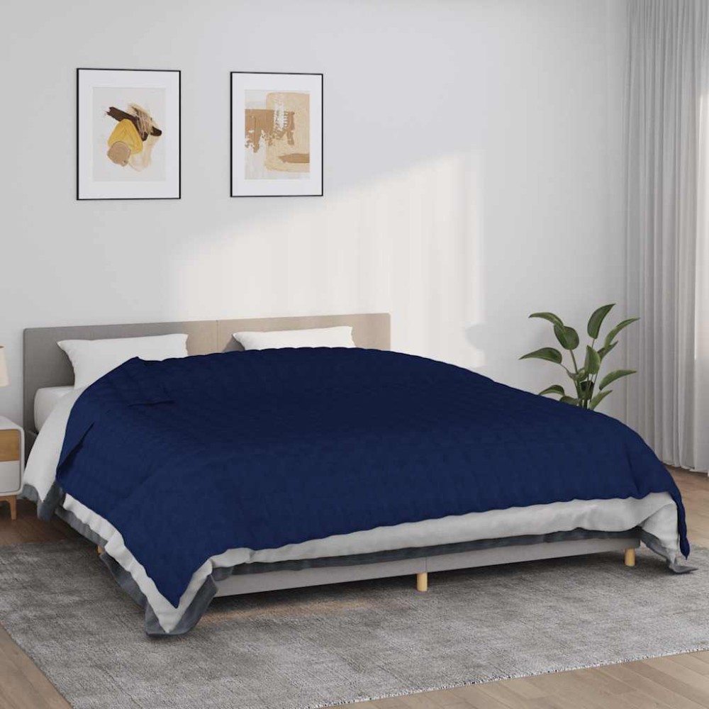 vidaXL Κουβέρτα Βαρύτητας Μπλε 235 x 290 εκ. 11 κ. Υφασμάτινη