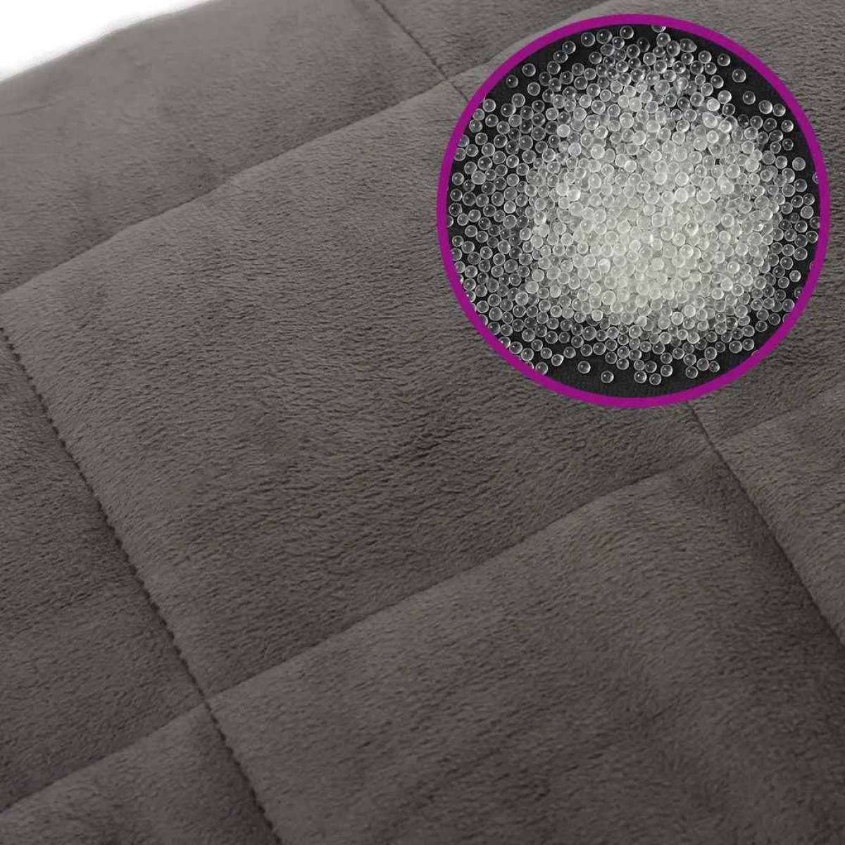 vidaXL Κουβέρτα Βαρύτητας Γκρι 200 x 200 εκ. 13 κ. Υφασμάτινη