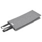 vidaXL Καλάθι Απλύτων Πτυσσόμενο Γκρι 26x34,5x59,5 εκ. Συνθετικό Λινό