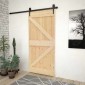 vidaXL Πόρτα NARVIK Φυσικό 80 x 210 cm Συμπαγές Ξύλο Πεύκου