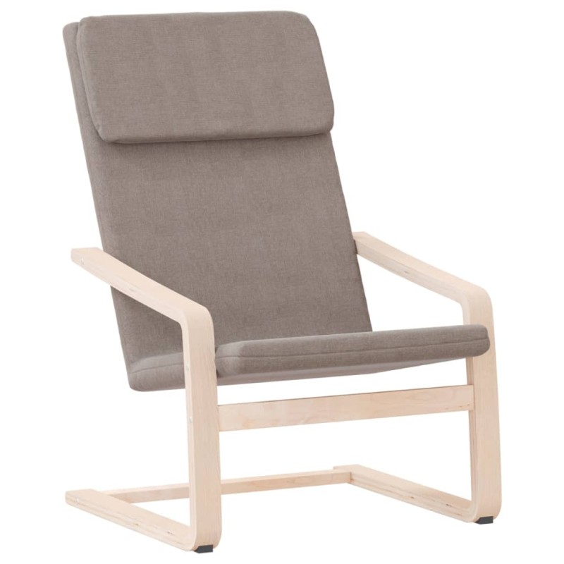 vidaXL Πολυθρόνα Relax Taupe Υφασμάτινη