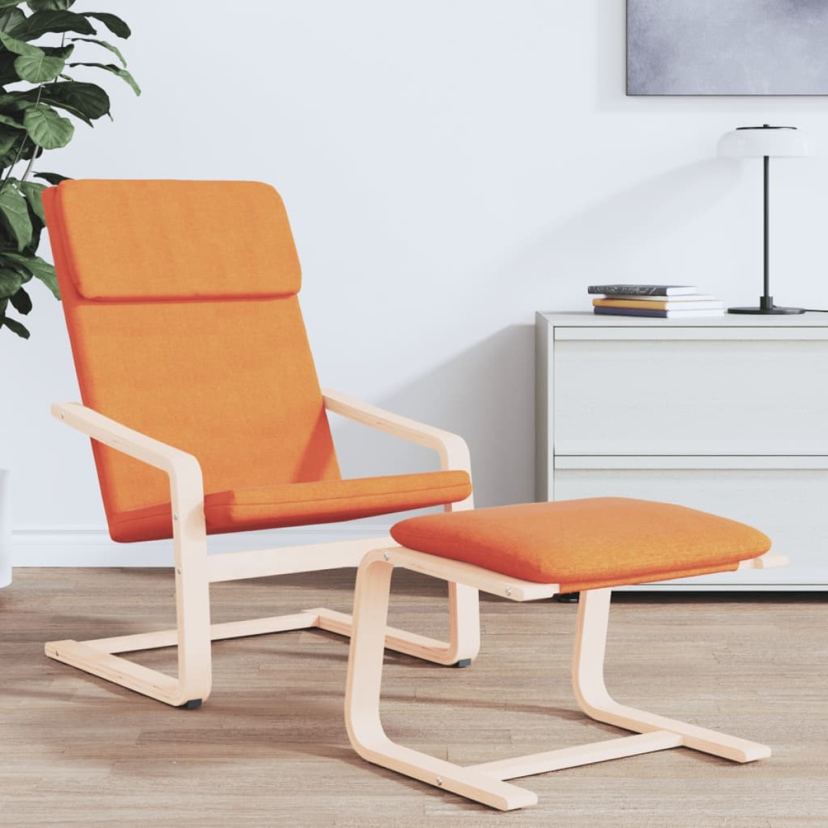 vidaXL Πολυθρόνα Relax Σκούρο Κίτρινο Υφασμάτινη
