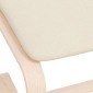 vidaXL Υποπόδιο Κρεμ 51 x 41 x 40 εκ. Υφασμάτινο