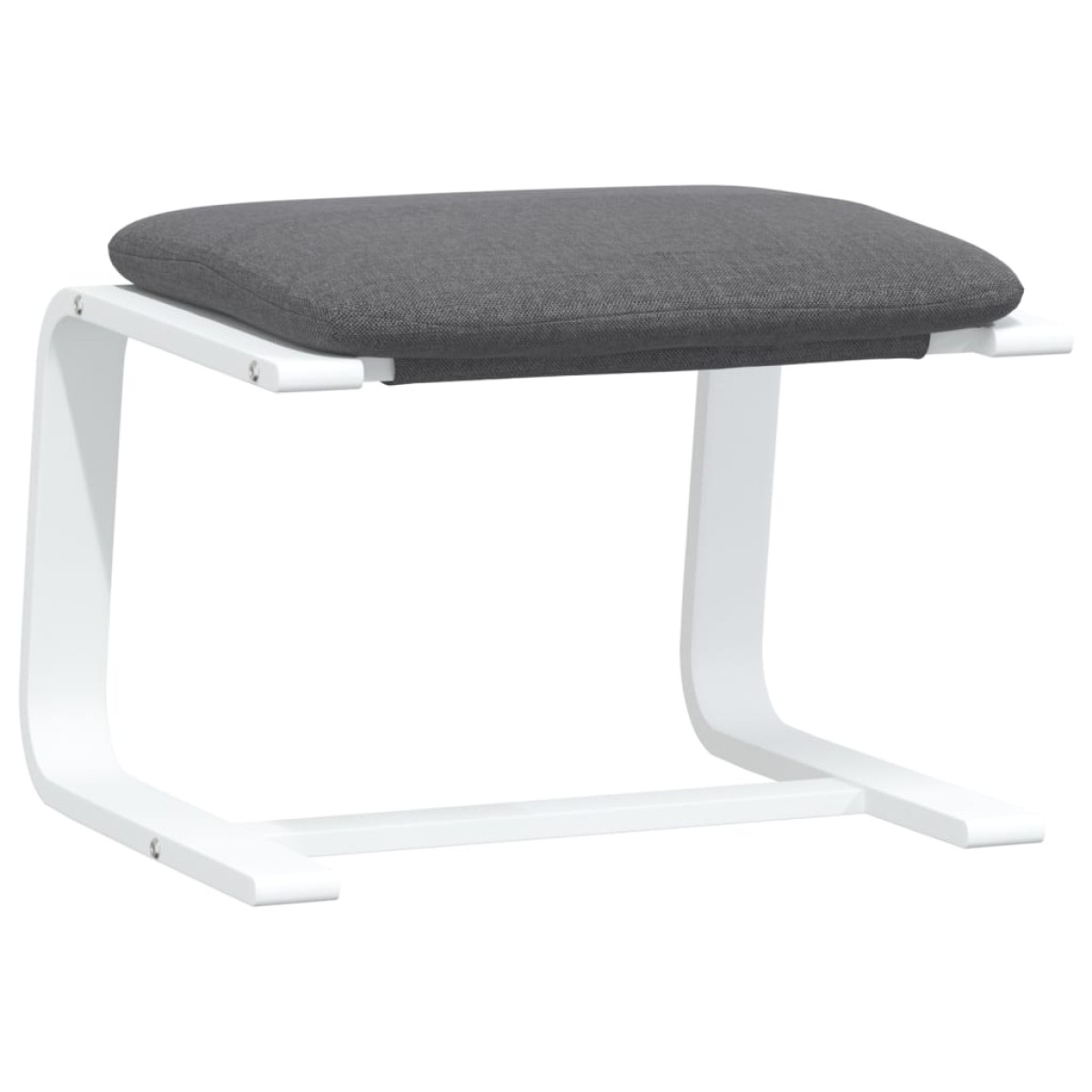 vidaXL Υποπόδιο Σκούρο Γκρι 51 x 41 x 40 εκ. Υφασμάτινο