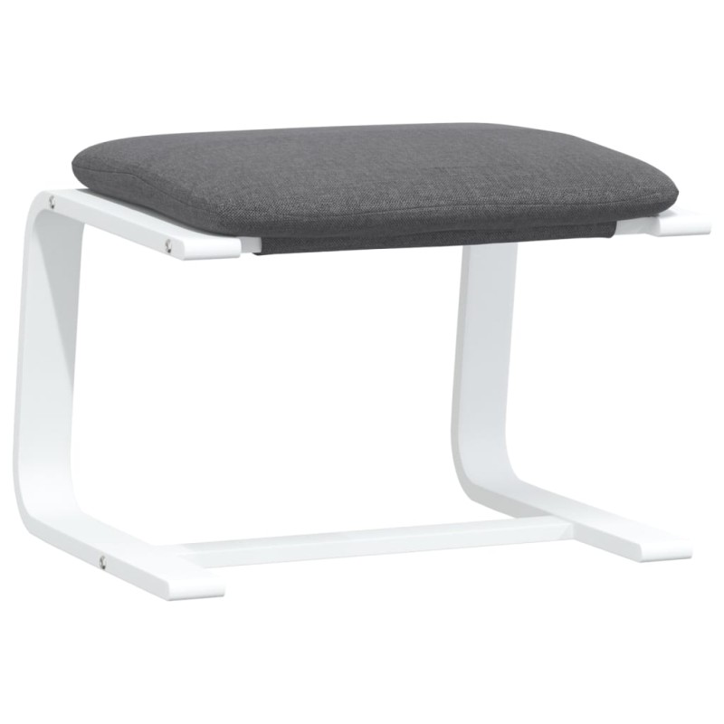vidaXL Υποπόδιο Σκούρο Γκρι 51 x 41 x 40 εκ. Υφασμάτινο