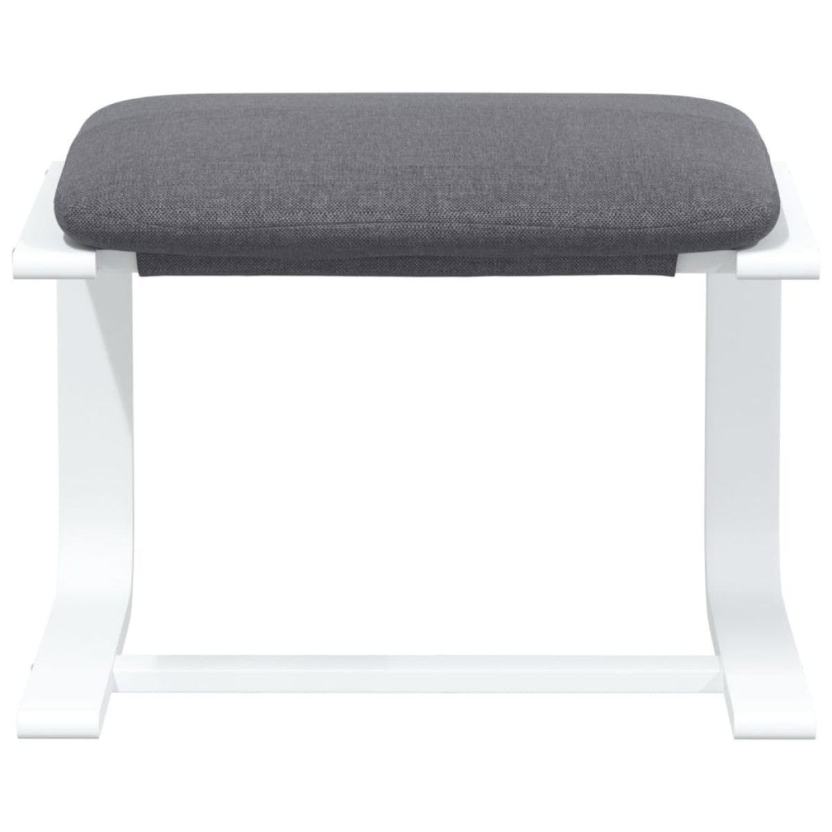 vidaXL Υποπόδιο Σκούρο Γκρι 51 x 41 x 40 εκ. Υφασμάτινο