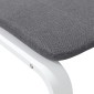 vidaXL Υποπόδιο Σκούρο Γκρι 51 x 41 x 40 εκ. Υφασμάτινο