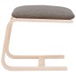 vidaXL Υποπόδιο Taupe 51 x 41 x 40 εκ. Υφασμάτινο