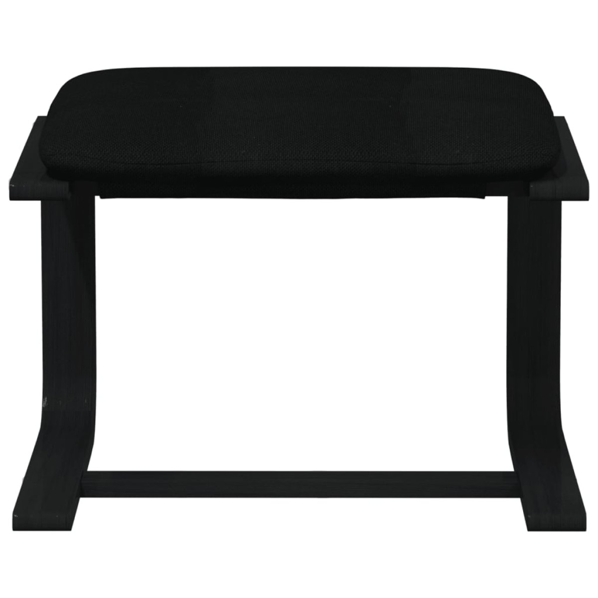 vidaXL Υποπόδιο Μαύρο 51 x 41 x 40 εκ. Υφασμάτινο
