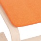 vidaXL Υποπόδιο Σκούρο Κίτρινο 51 x 41 x 40 εκ. Υφασμάτινο
