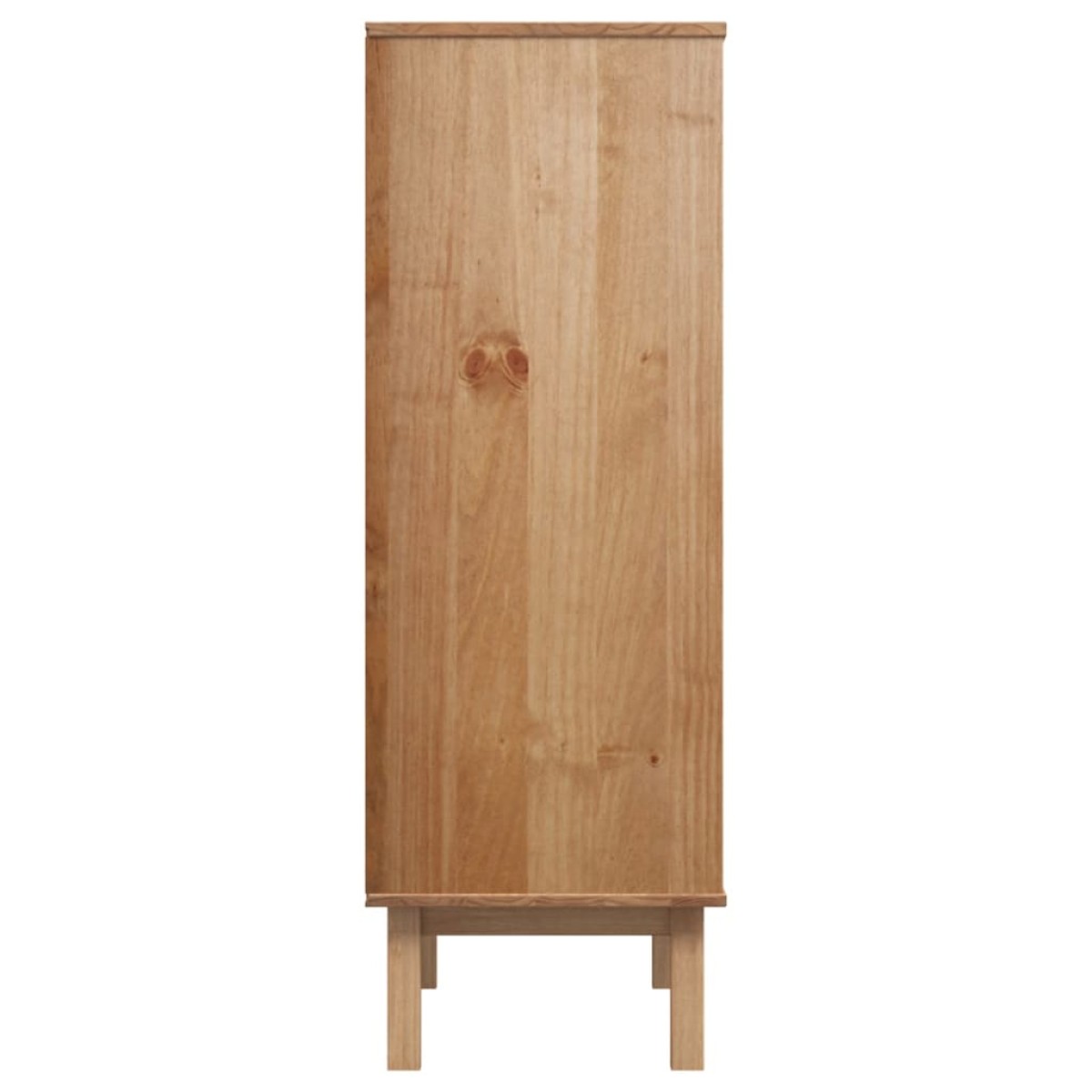 vidaXL Ντουλάπι OTTA Καφέ & Γκρι 85x43x125 εκ. από Μασίφ Ξύλο Πεύκου