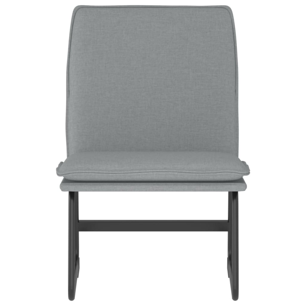 vidaXL Πολυθρόνα Ανοιχτό Γκρι 52 x 75 x 76 εκ. Υφασμάτινη