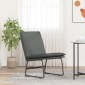 vidaXL Πολυθρόνα Σκούρο Γκρι 52 x 75 x 76 εκ. Υφασμάτινη