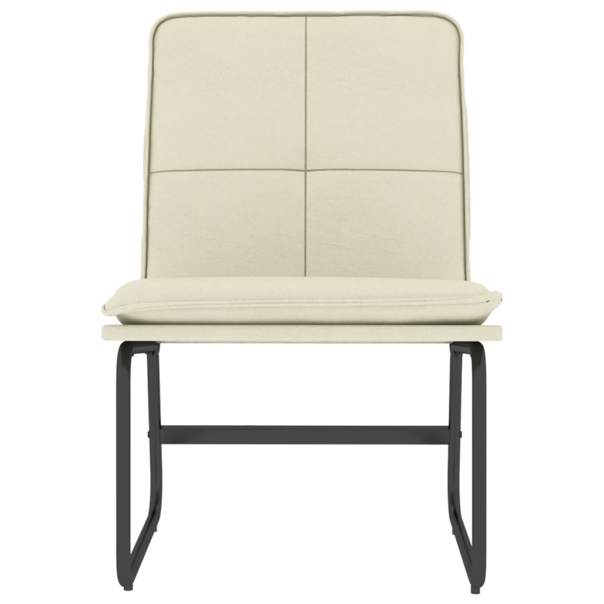 vidaXL Πολυθρόνα Κρεμ 54 x 75 x 76 εκ. από Συνθετικό Δέρμα