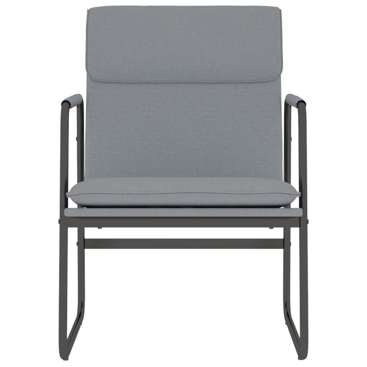 vidaXL Πολυθρόνα Ανοιχτό Γκρι 55 x 64 x 80 εκ. Υφασμάτινη