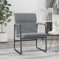 vidaXL Πολυθρόνα Ανοιχτό Γκρι 55 x 64 x 80 εκ. Υφασμάτινη