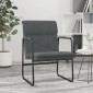 vidaXL Πολυθρόνα Σκούρο Γκρι 55 x 64 x 80 εκ. Υφασμάτινη