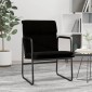 vidaXL Πολυθρόνα Μαύρο 55x64x80 εκ. Υφασμάτινη