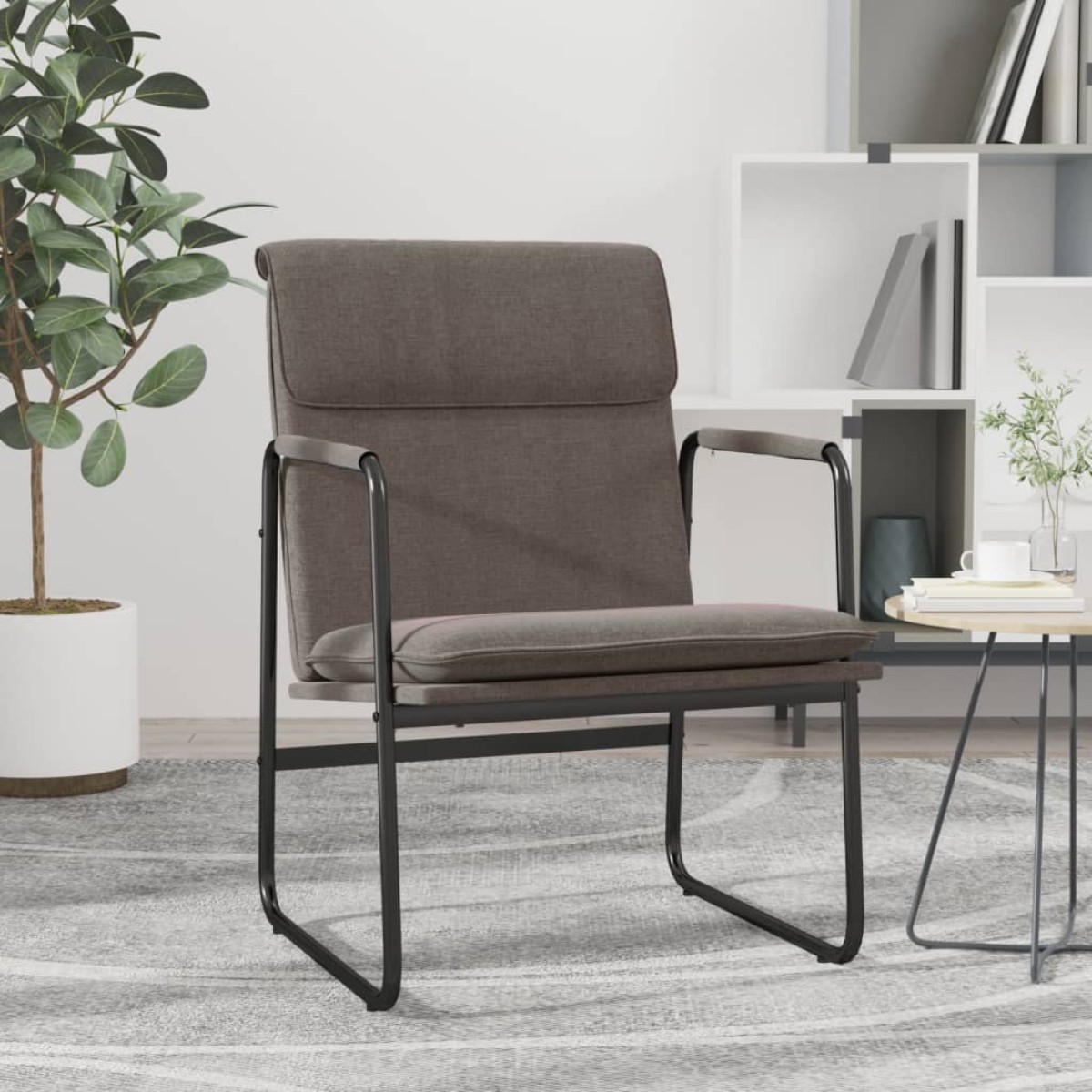 vidaXL Πολυθρόνα Taupe 55 x 64 x 80 εκ. Υφασμάτινη
