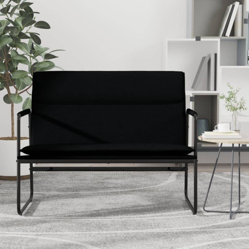 vidaXL Πάγκος Μαύρος 100 x 64 x 80 εκ. Υφασμάτινος