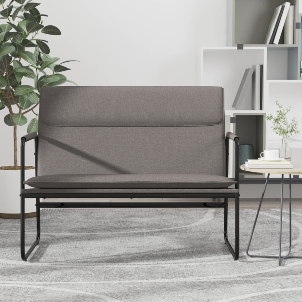 vidaXL Πάγκος Taupe 100 x 64 x 80 εκ. Υφασμάτινος