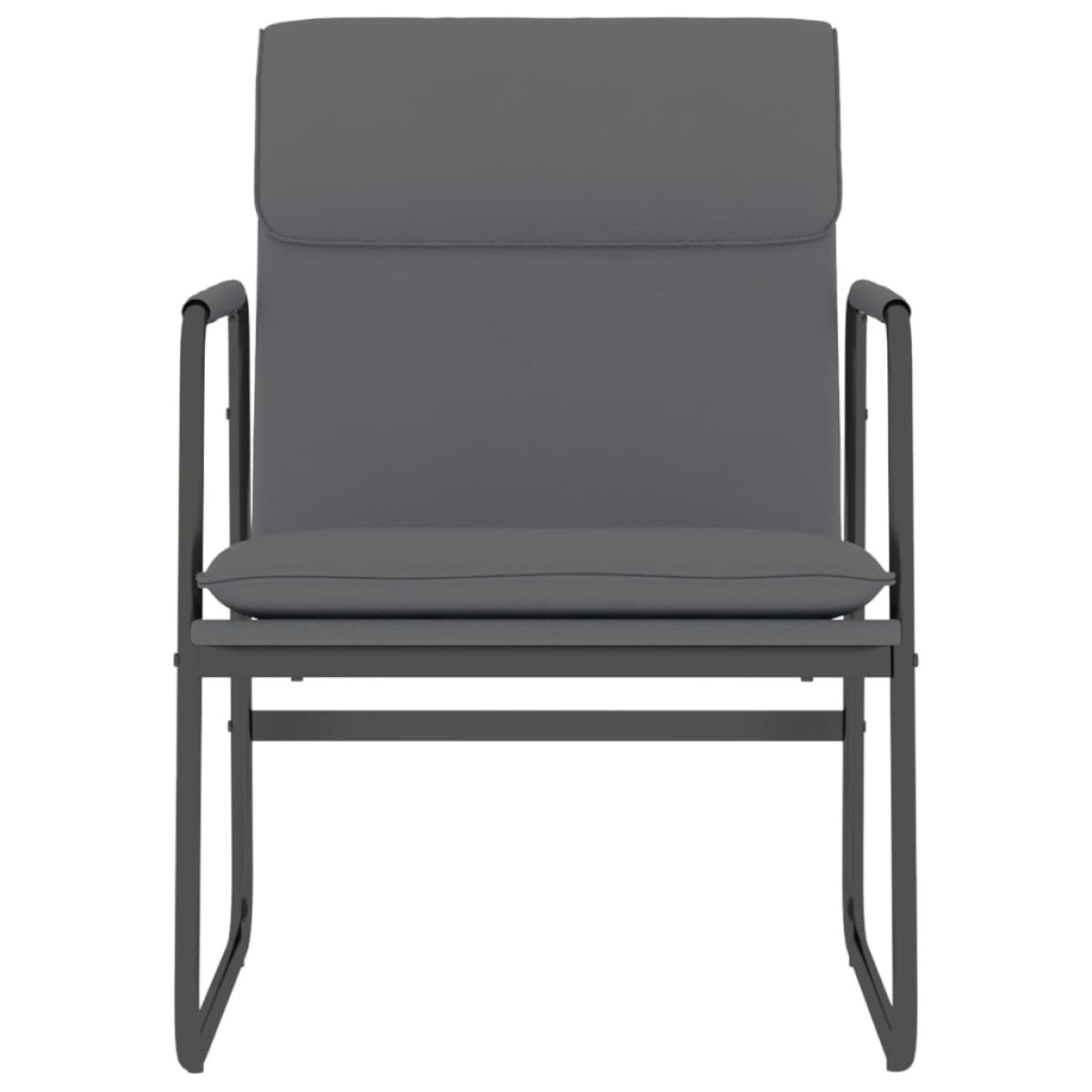 vidaXL Πολυθρόνα Γκρι 55 x 64 x 80 εκ. από Συνθετικό Δέρμα