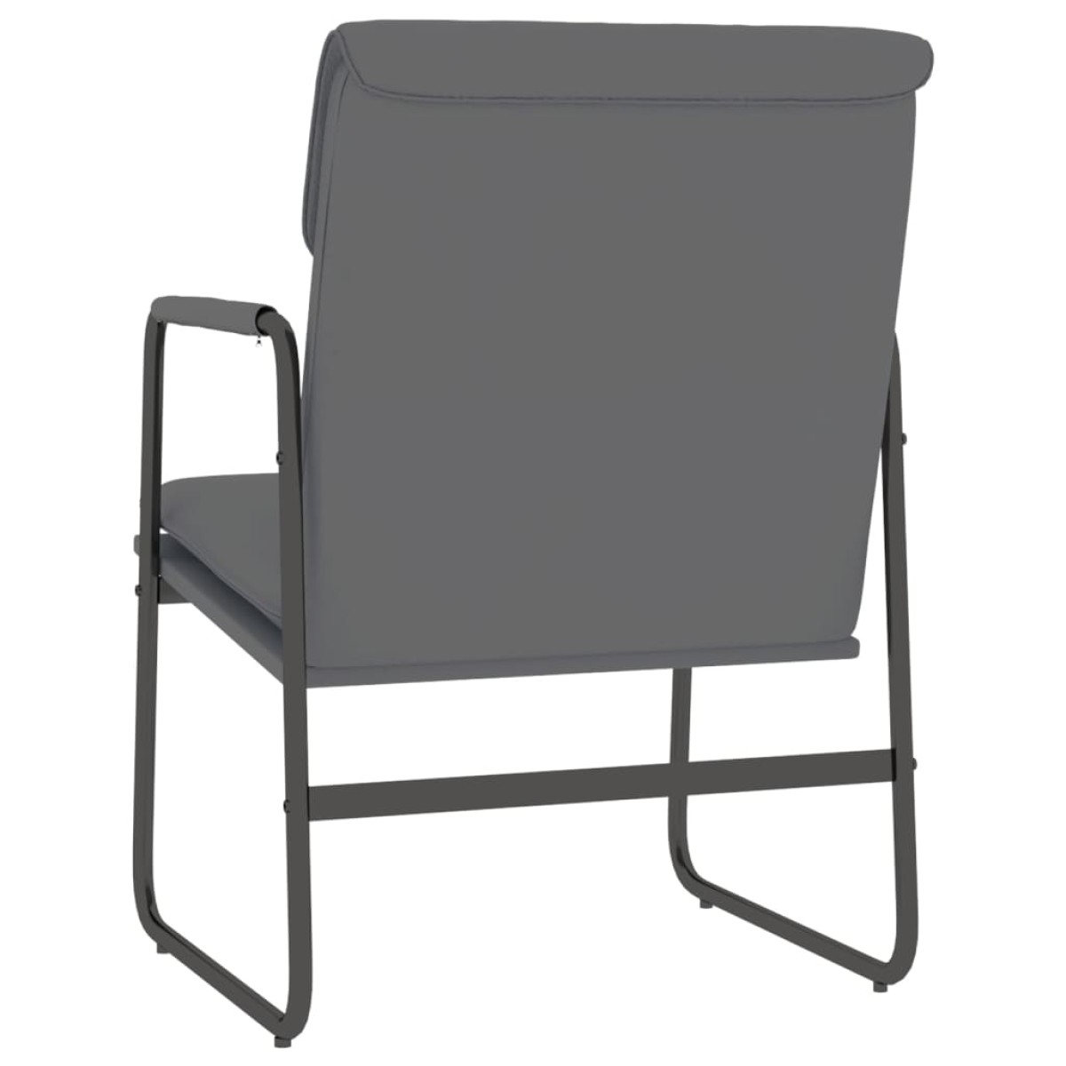 vidaXL Πολυθρόνα Γκρι 55 x 64 x 80 εκ. από Συνθετικό Δέρμα