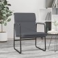 vidaXL Πολυθρόνα Γκρι 55 x 64 x 80 εκ. από Συνθετικό Δέρμα