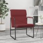 vidaXL Πολυθρόνα Μπορντό 55 x 64 x 80 εκ. από Συνθετικό Δέρμα