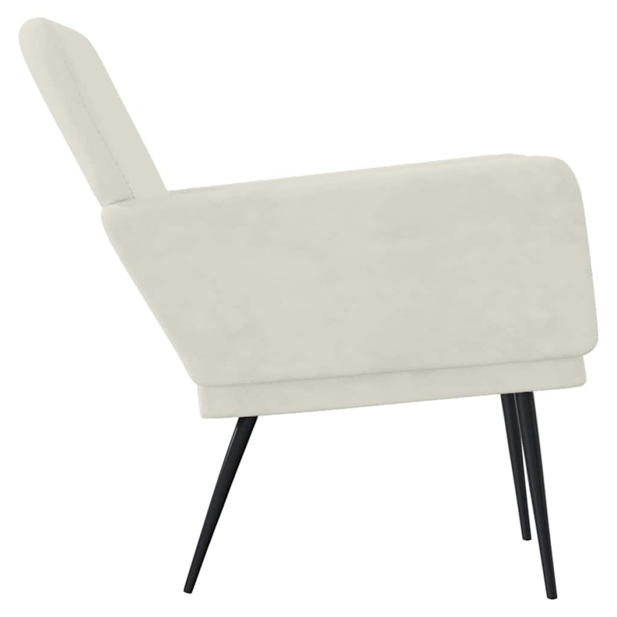 vidaXL Πολυθρόνα Κρεμ 62 x 79x 79 εκ. Βελούδινη