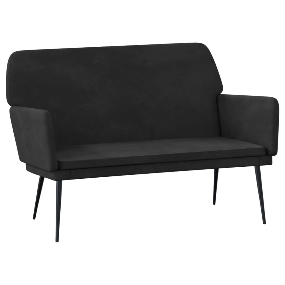 vidaXL Πάγκος Μαύρος 108x79x79 εκ. Βελούδινος