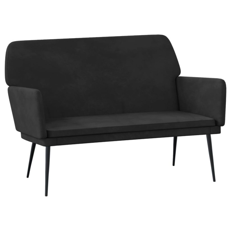 vidaXL Πάγκος Μαύρος 108x79x79 εκ. Βελούδινος